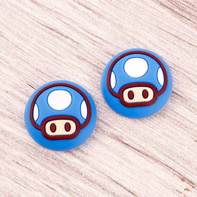 روکش آنالوگ دسته بازی طرح قارچ آبی mario